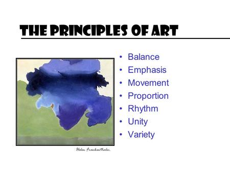 The Principles of Art Balance Emphasis Movement Proportion Rhythm