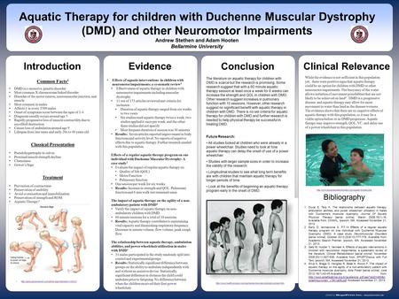 Www.postersession.com Common Facts 4 DMD is a recessive, genetic disorder Most common X chromosome linked disorder Disorder of the motor neuron, neuromuscular.