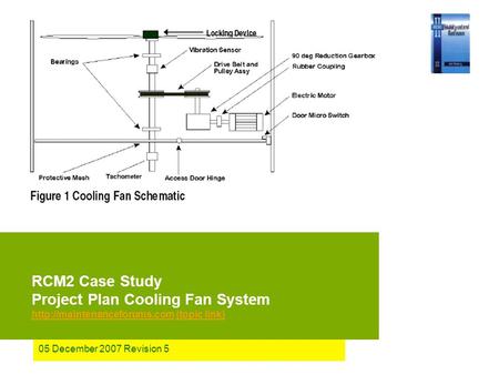 05 December 2007 Revision 5 RCM2 Case Study Project Plan Cooling Fan System  (topic link)