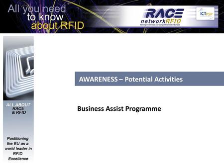 AWARENESS – Potential Activities Business Assist Programme.