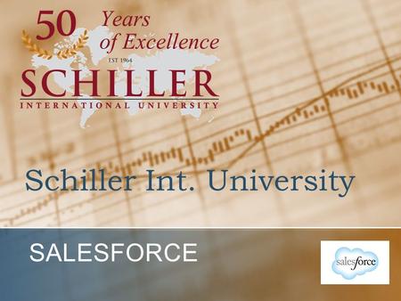 Schiller Int. University SALESFORCE. Enhanced Workflow LEAD OPPTYCONT Cold Hot … Sent (2 nd )info request Called back … WON [Applied/Paid] LOST [why?]