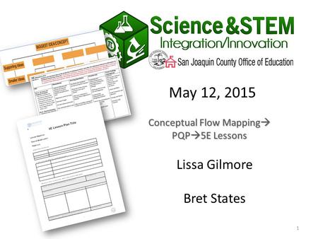 Conceptual Flow Mapping  PQP  5E Lessons 1 May 12, 2015 Lissa Gilmore Bret States.