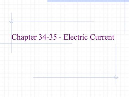 Chapter Electric Current