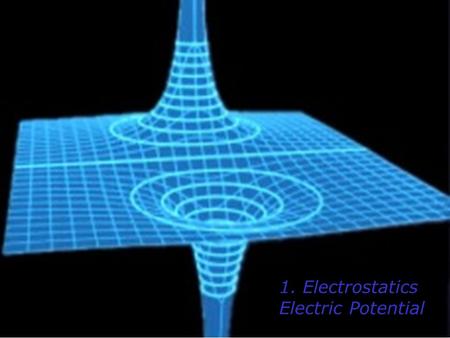 1. Electrostatics Electric Potential. Recall… Gravitational Potential Energy or Elastic Potential Energy Now… - + + + + + + + + + ++ Electric Potential.