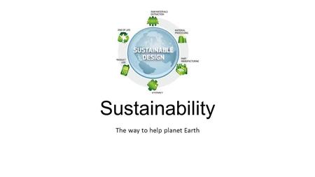 The way to help planet Earth