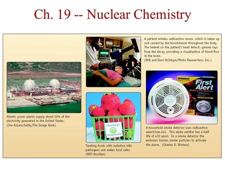 Ch. 19 -- Nuclear Chemistry. Discovery of Radioactivity  Radioactivity was first observed in ______by.