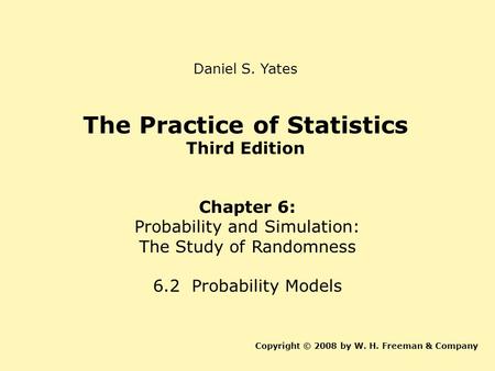 The Practice of Statistics