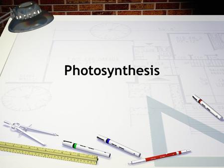Photosynthesis. -the transfer of energy from sunlight to organic molecules -occurs in green plants, algae and some bacteria - involves a complex series.