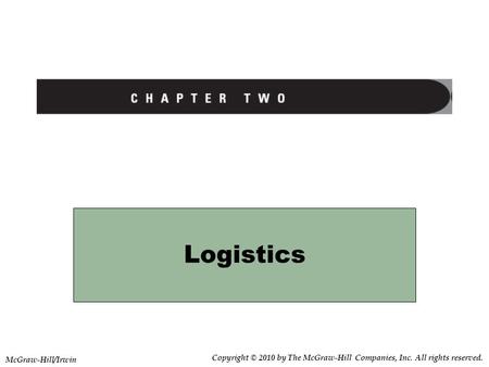 Logistics McGraw-Hill/Irwin