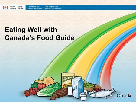 Eating Well with Canada’s Food Guide. 2 History of Canada’s Food Guide First Food Guide was developed in 1942 The Food Guide has changed many times over.