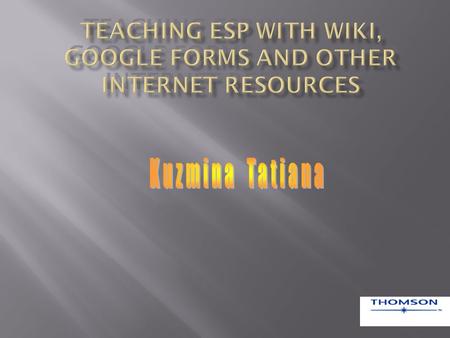 Web 2 WIKI Technologies Exam View Pro© - Technology Publishing Exam View Pro© tests on-line GoogleDocs for generating tests Presentation title (Edit in.