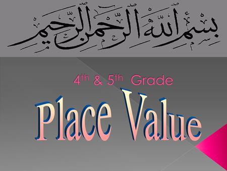 Place value tells us what value each number has because of its place or position in any number.