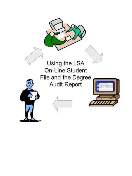 Using the LSA On-Line Student File and the Degree Audit Report.