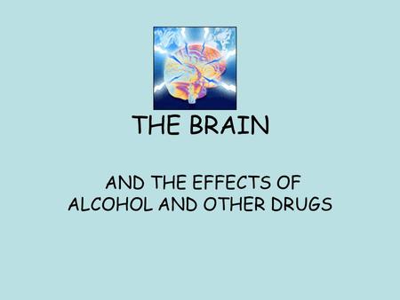 THE BRAIN AND THE EFFECTS OF ALCOHOL AND OTHER DRUGS.