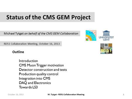 Status of the CMS GEM Project