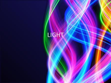 LIGHT. Types of Light Waves Light waves are grouped by different frequencies and wavelengths. These are the different types of electromagnetic waves.