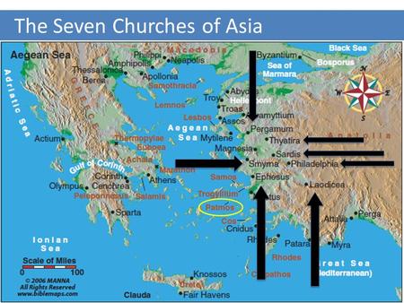 The Seven Churches of Asia. Jesus Speaks to the 7 Churches I was in the Spirit on the Lord's Day, and I heard behind me a loud voice, as of a trumpet,