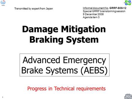 Damage Mitigation Braking System