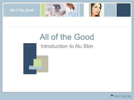 Introduction to Nu Skin