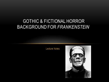 Gothic & Fictional Horror Background for Frankenstein