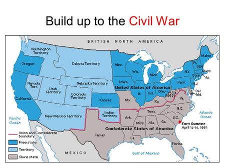 Build up to the Civil War