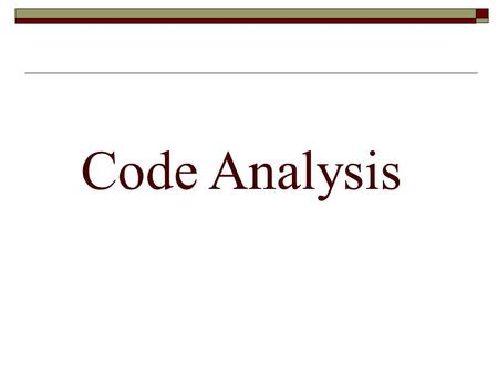 Code Analysis. Identify the relevant codes  Local building code  Local accessibility code (or ADA)  Local fire code (or the NFPA)  Mechanical, electrical.