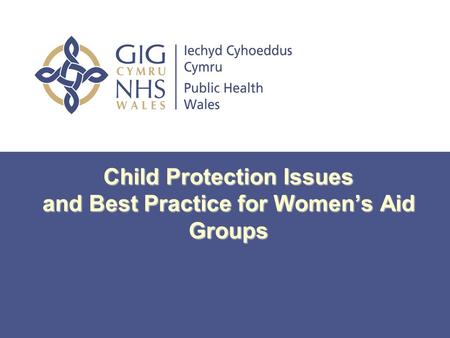 Child Protection Issues and Best Practice for Women’s Aid Groups.