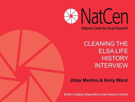 Jibby Medina & Kelly Ward CLEANING THE ELSA LIFE HISTORY INTERVIEW.
