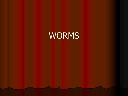 WORMS. WORMS Over 20,000 wormlike organisms Over 20,000 wormlike organisms Classified into 6-8 different phylum Classified into 6-8 different phylum All.