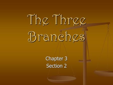 The Three Branches Chapter 3 Section 2. The Legislative Branch The Founders limited the powers of Congress to expressed powers, powers directly stated.