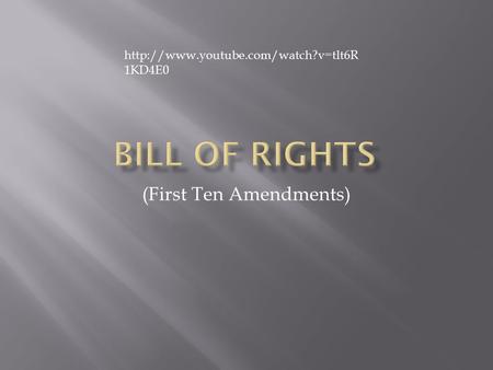 (First Ten Amendments)  1KD4E0.