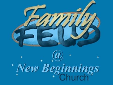 Series: Family New Beginnings Church Part 3: The Plan – Adoption and Forgiveness, So the “Feud” Can End.
