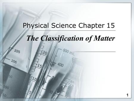 Physical Science Chapter 15