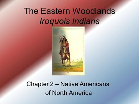 The Eastern Woodlands Iroquois Indians