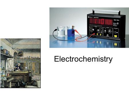 Electrochemistry Electron Transfer Reactions Electron transfer reactions are oxidation- reduction or redox reactions. Results in the generation of an.