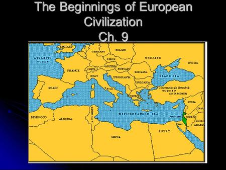The Beginnings of European Civilization Ch. 9. Bull Leaping.