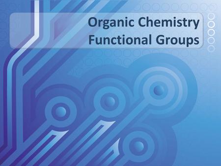 Organic Chemistry Functional Groups. The hydrocarbon skeleton of an organic molecule is chemically inert. Most organic chemistry, then, involves the atoms.