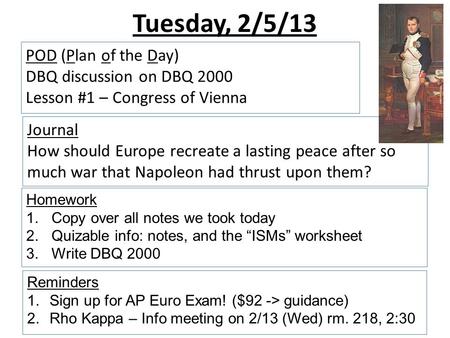 Monday 10 1 18 Ap European History Subject For The Day Ppt Download