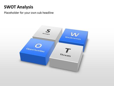 SWOT Analysis Placeholder for your own sub headline.