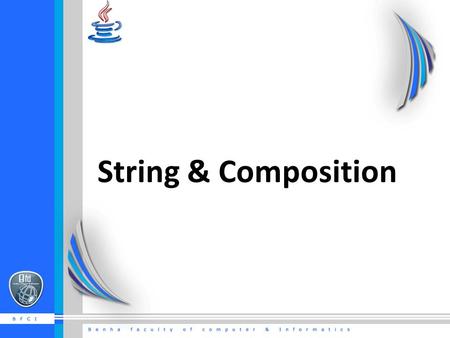 String & Composition. Agenda This keyword. String class. String operations. Composition.