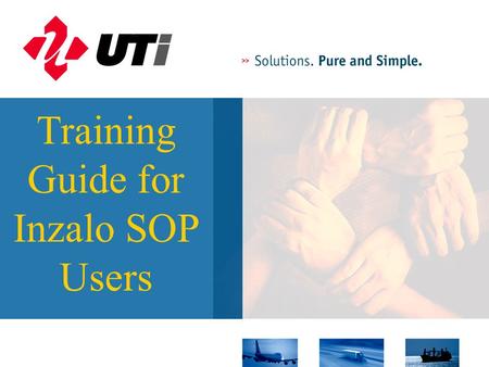 Training Guide for Inzalo SOP Users. This guide has been prepared to demonstrate the use of the Inzalo Intranet based SOP applications. The scope of this.