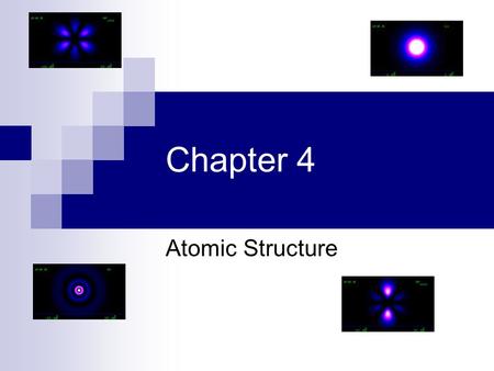 Chapter 4 Atomic Structure Early Atomic Theory Greeks: The world is made of two things, empty space and “atoms”. Atoms are the smallest possible stuff.