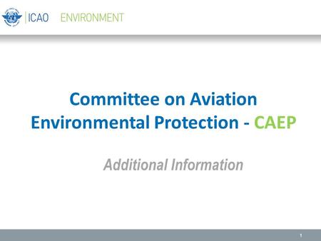 Committee on Aviation Environmental Protection - CAEP