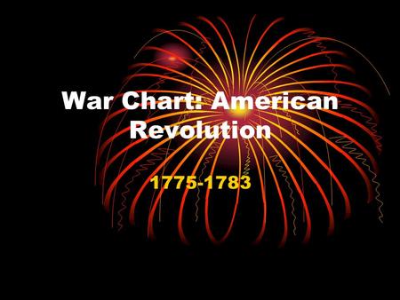 War Chart: American Revolution 1775-1783. Causes Repressive Acts by British (pp. 46-49 in your book) Stamp Act Mercantilism Tea Tax (and Party) “Taxation.