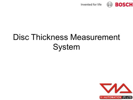 Disc Thickness Measurement System. NI Based Measurement System NI 9215 4-Channel, 100 kS/s, 16-bit, ±10 V Simultaneous Sampling Analog Input Module.
