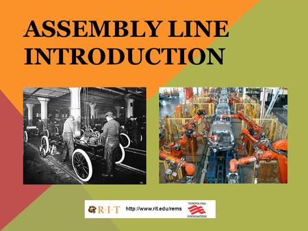 ASSEMBLY LINE INTRODUCTION