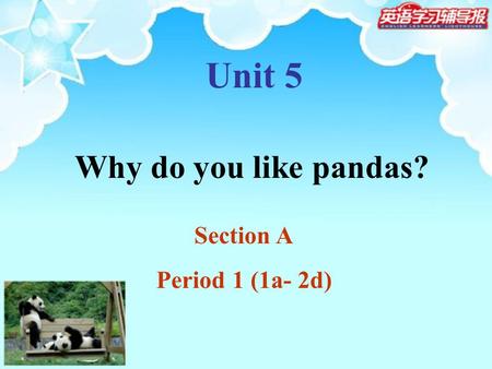 Unit 5 Why do you like pandas? Section A Period 1 (1a- 2d)
