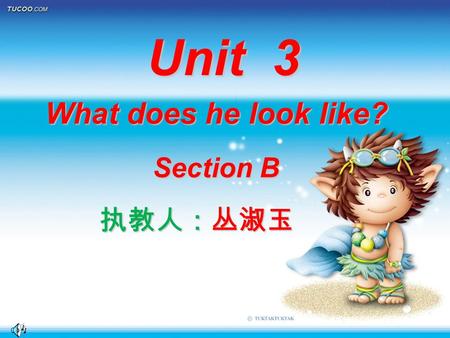 Unit 3 What does he look like? Section B Section B 执教人：丛淑玉.