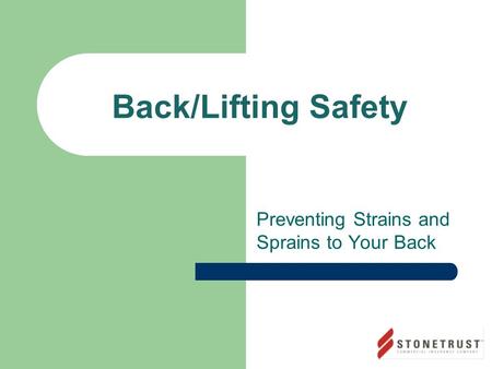 Preventing Strains and Sprains to Your Back
