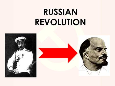RUSSIAN REVOLUTION. Economic Background Political Background The Revolutions of 1917 The Aftermath.